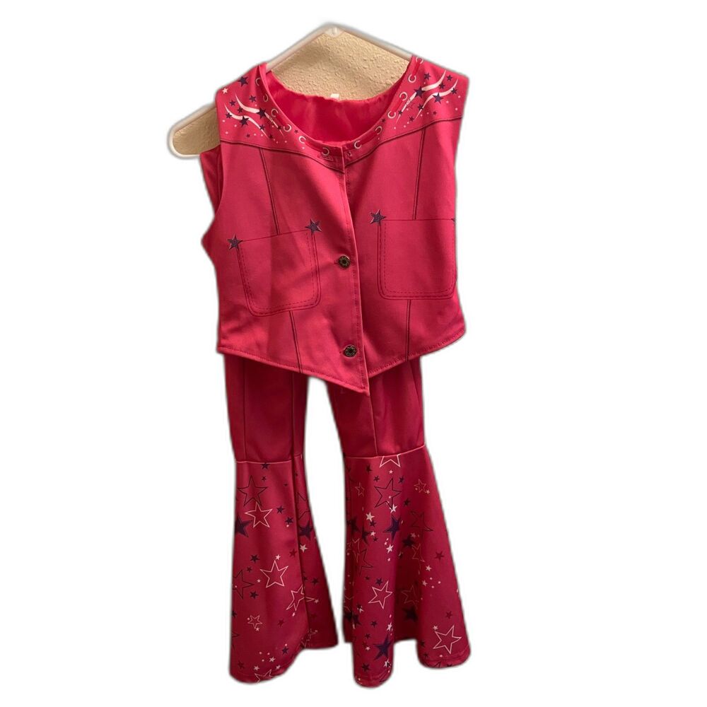 GIRLS 10/12 DANCE OUTFIT TANK WITH FLARE LONG PANTS PRACTICE COMPETITION